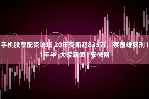 手机股票配资论坛 20年受贿超835万，蔡国雄获刑11年半_大皖新闻 | 安徽网